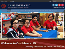 Tablet Screenshot of castleberryisd.net